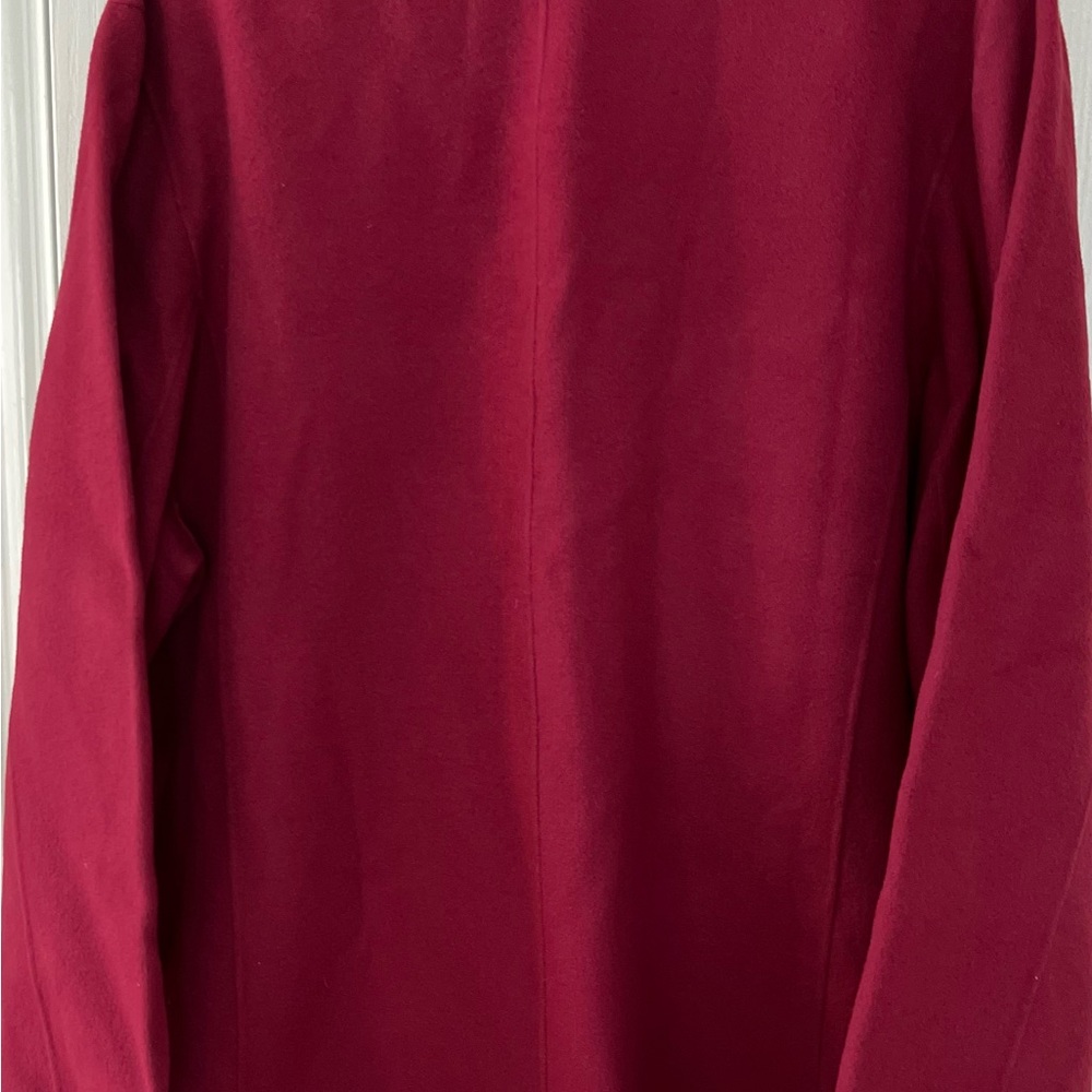 Talbots Wine Red Single-Button Wool Blazer - Picture 2 of 6